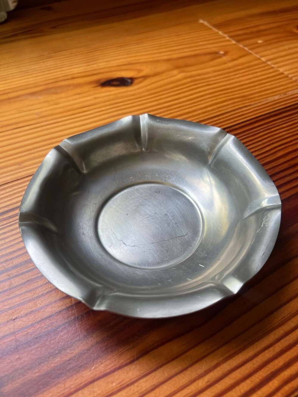 Vintage GS Preisner Queen Anne Style Fine Pewter Bowl 9 1/2” HandMade In The USA